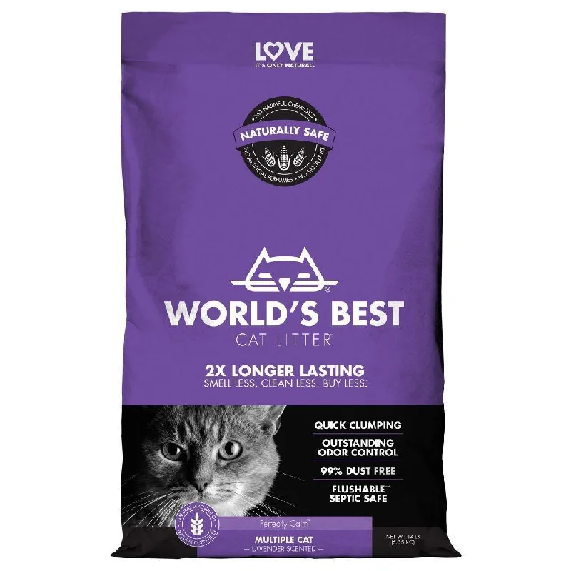 Pet careWorlds Best Clumping Cat Litter - Lavender (6.35kg)