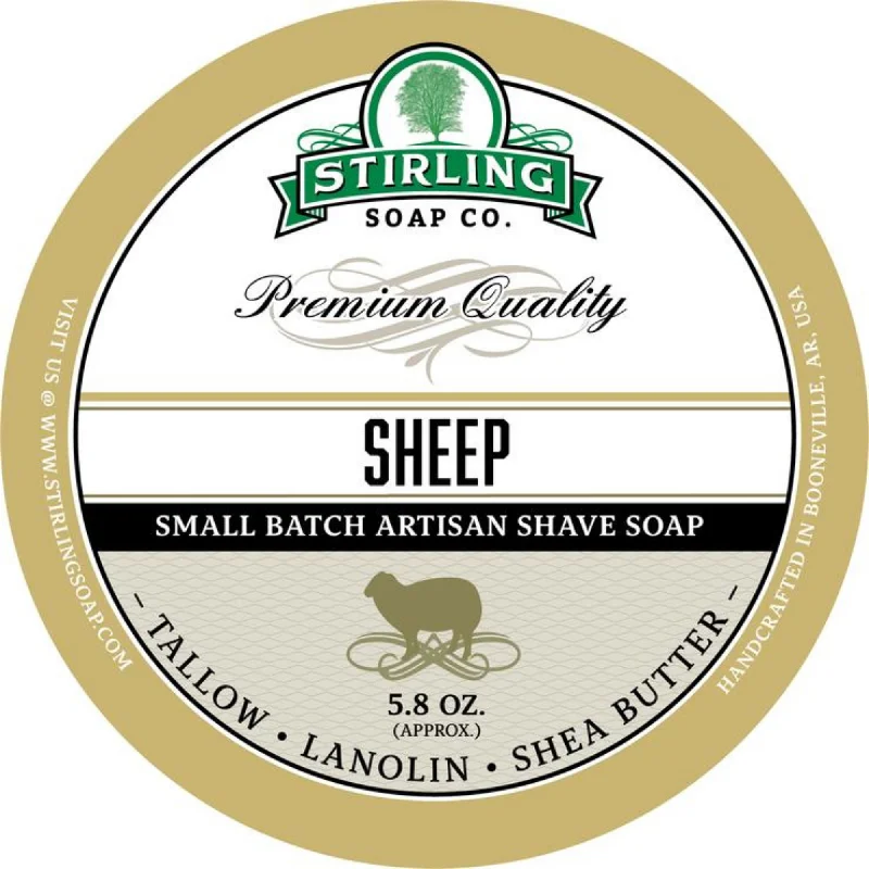 Stirling Soap Co. Sheep Tallow Shave Soap (5.8 oz) #10084150