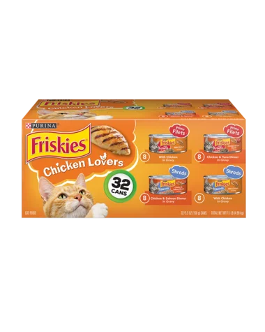 4. **Price and Purchasing**  Friskies Chicken Lovers Wet Cat Food Variety Pack