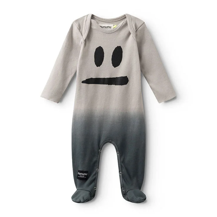 Nununu Smokey Grey Smirk Footed Overall