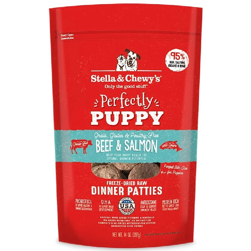 - Dog food helps the digestive systemStella & Chewy's - Freeze Dried Perfectly Puppy Beef & Salmon - 狗BB系列 牛肉 三文魚 狗配方 凍乾生肉糧