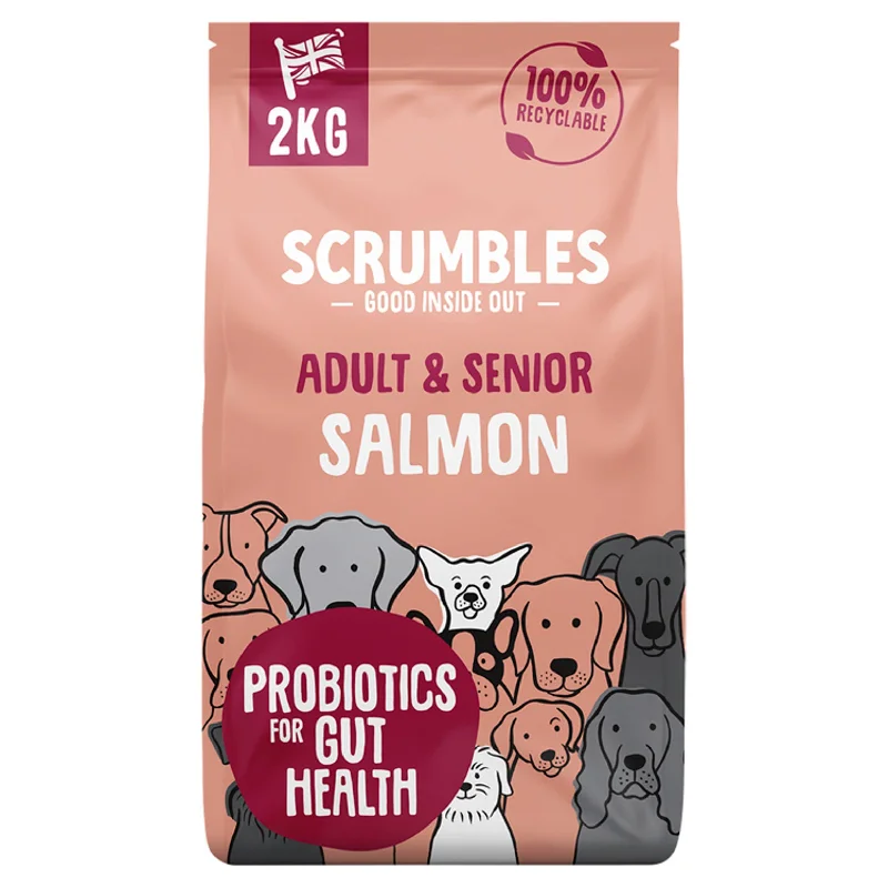 Scrumbles Salmon Adult & Senior Dry Dog Food 2kg