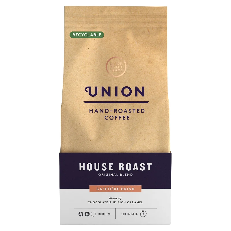 Union Hand-Roasted Coffee House Roast Cafetière Grind 200g