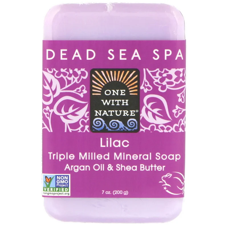 One With Nature Dead Sea Mineral Soap - Lilac (7 oz) #10084207