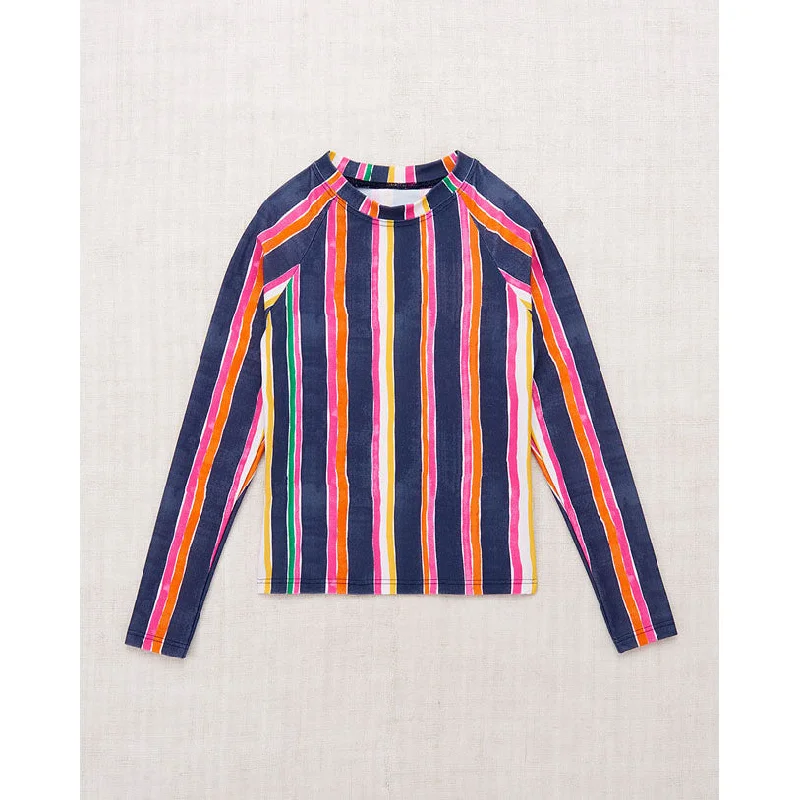 Misha and Puff Moonlight Watercolor Stripe Rash Guard