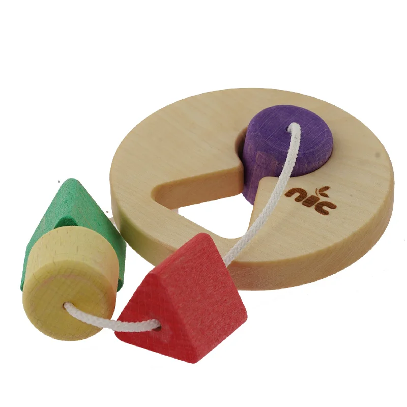 Nic Wooden Threaded Shape Sorter