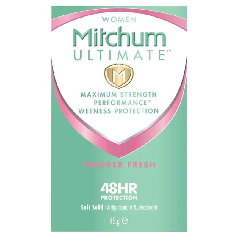 Mitchum Ultimate Women 48HR Protection Powder Fresh Clear Gel Anti-Perspirant & Deodorant 57g