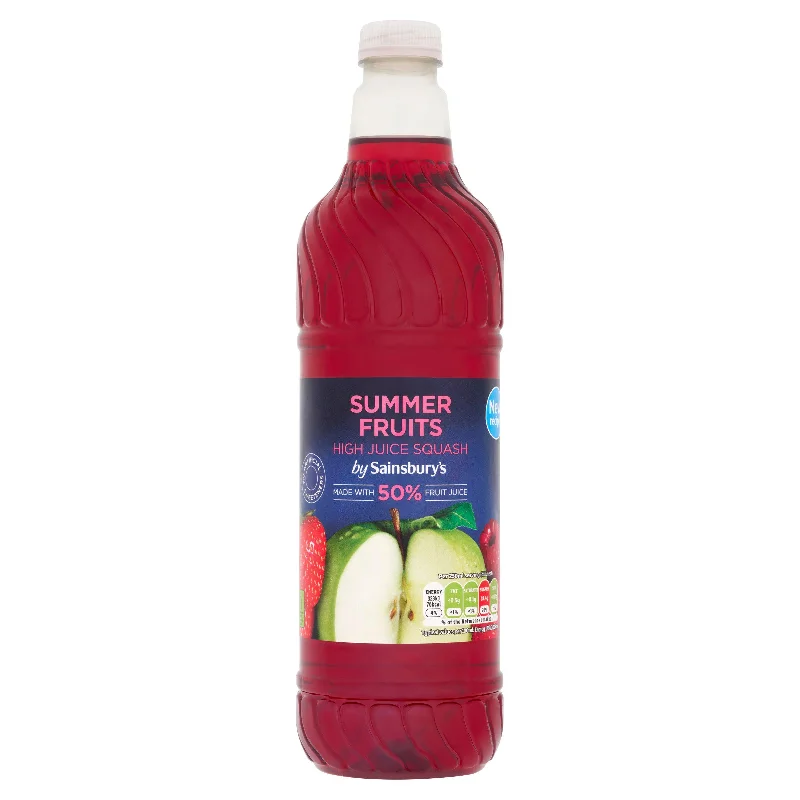 Sainsbury's High Juice Summer Fruits Squash 1L