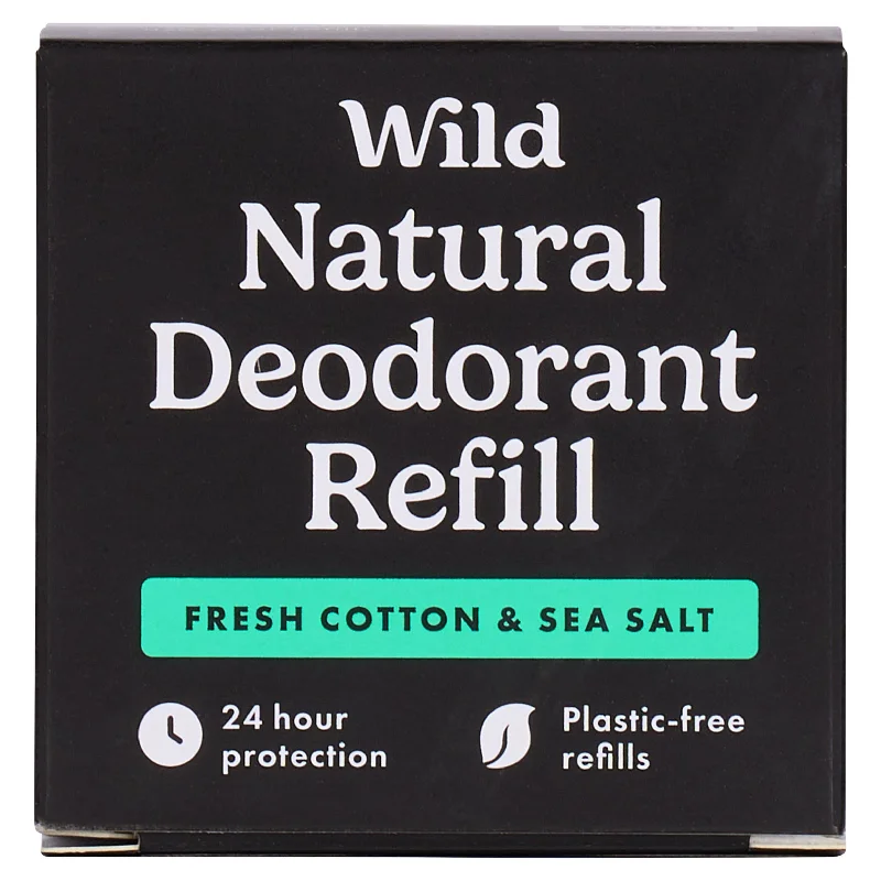 Men's Wild Fresh Cotton & Sea Salt Natural Deodorant Refill 40g