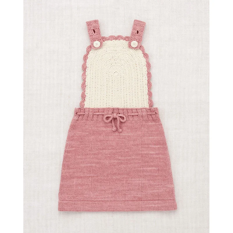 Misha and Puff Rose Blush Crescent Pinafore