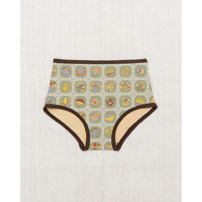 Misha and Puff Vert Trellis Swim Brief