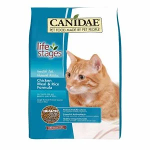    - Digestive care cat food  Canidae All Life Stages Dry Cat Food with Chicken (4-lb)