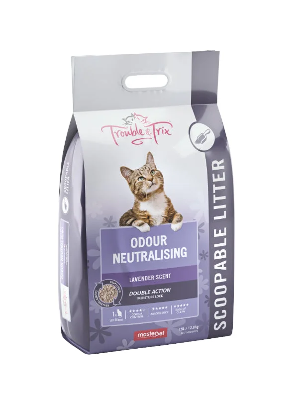 preventing the nails from growing too long and causing discomfort or damage to the pet.Trouble & Trix Clump Litter - Lavender (15L)