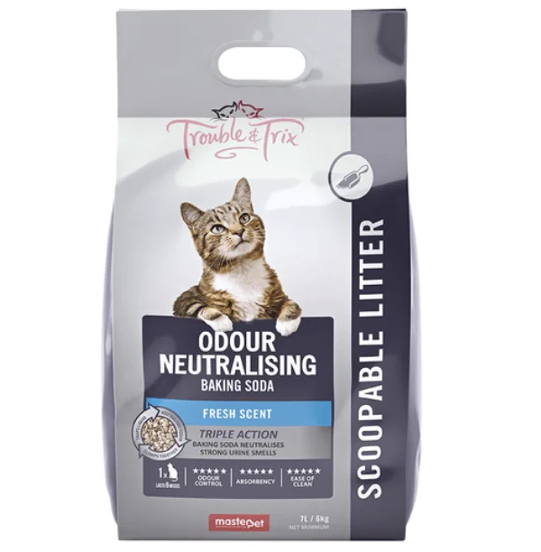 remove dead hair and dandruff, and promote pet skin health.Trouble & Trix Clump Litter - Fresh (15L)