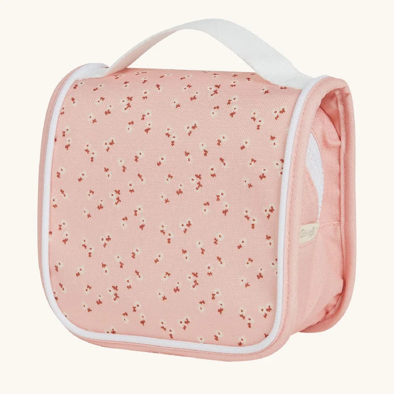 Olli Ella See-Ya Wash Bag - Pink Daisies