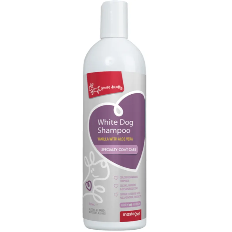 remove dead hair and dandruff, and promote pet skin health.Yours Drooly Grooming - White Dog Shampoo (500ml)