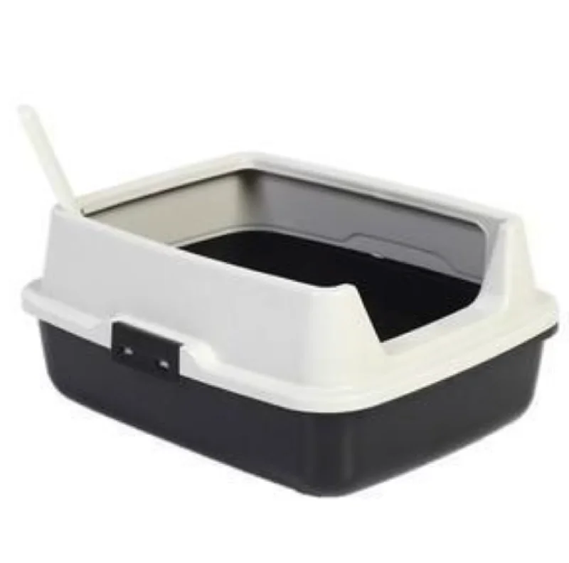 remove dead hair and dandruff, and promote pet skin health.Bonofido High Rim Cat Litter Tray