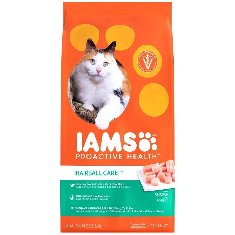    - Senior cat food  Iams ProActive Health Hairball Care Dry Cat Food