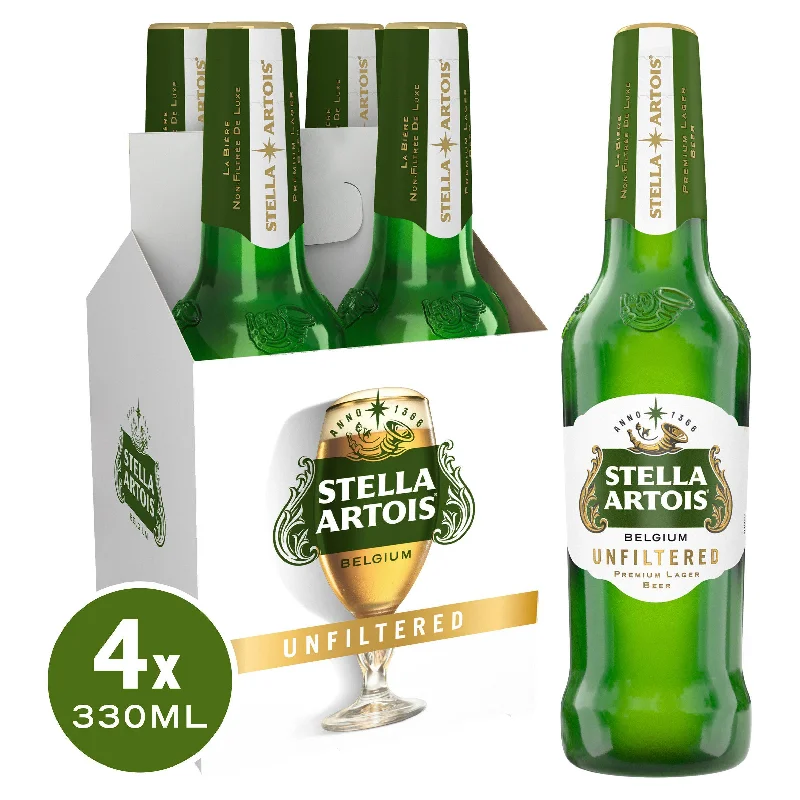 Stella Artois Unfiltered Bottles 4x330ml