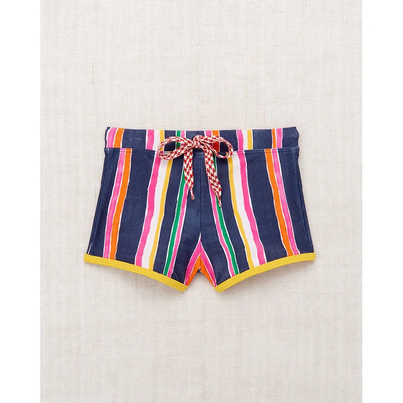 Misha and Puff Moonlight Watercolor Stripe Swim Trunks