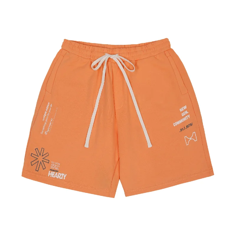 HEARTY New Gen Community - Shorts Orange Colour