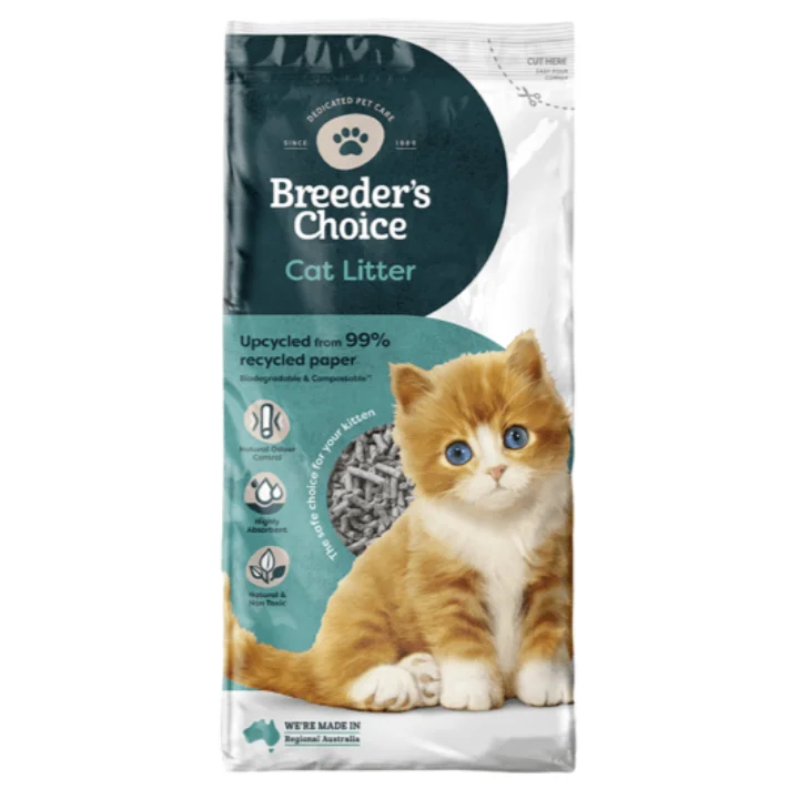 with the functions of decontamination, deodorization, and nourishment.Breeders Choice Cat Litter (15L)