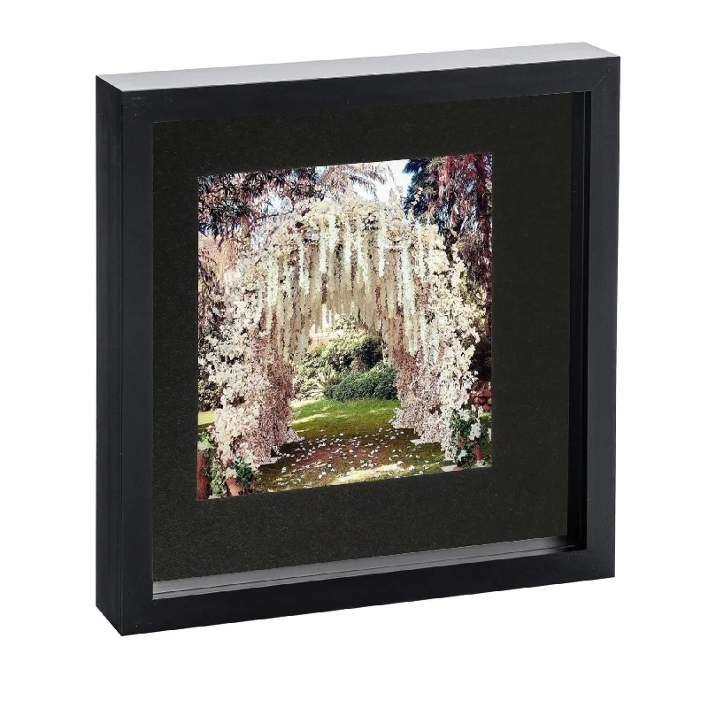 10" x 10" Black 3D Box Photo Frame -  with 6" x 6" Mount - By Nicola Spring