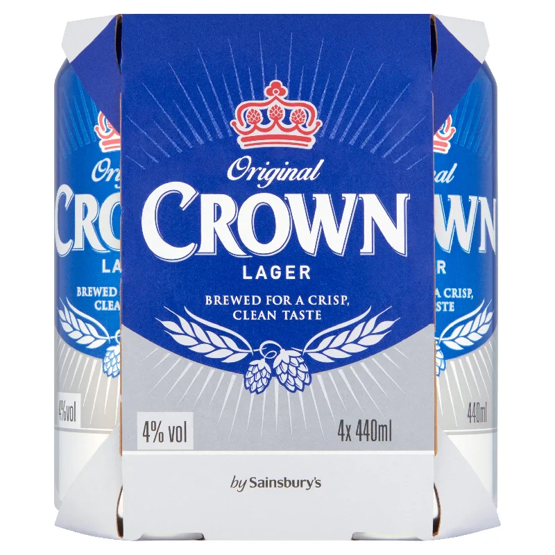 Sainsbury's Crown Lager 4x440ml