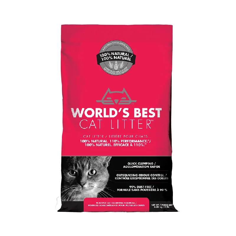 Pet grooming and cleaning products:Worlds Best Clumping Cat Litter - Multi (6.35kg)