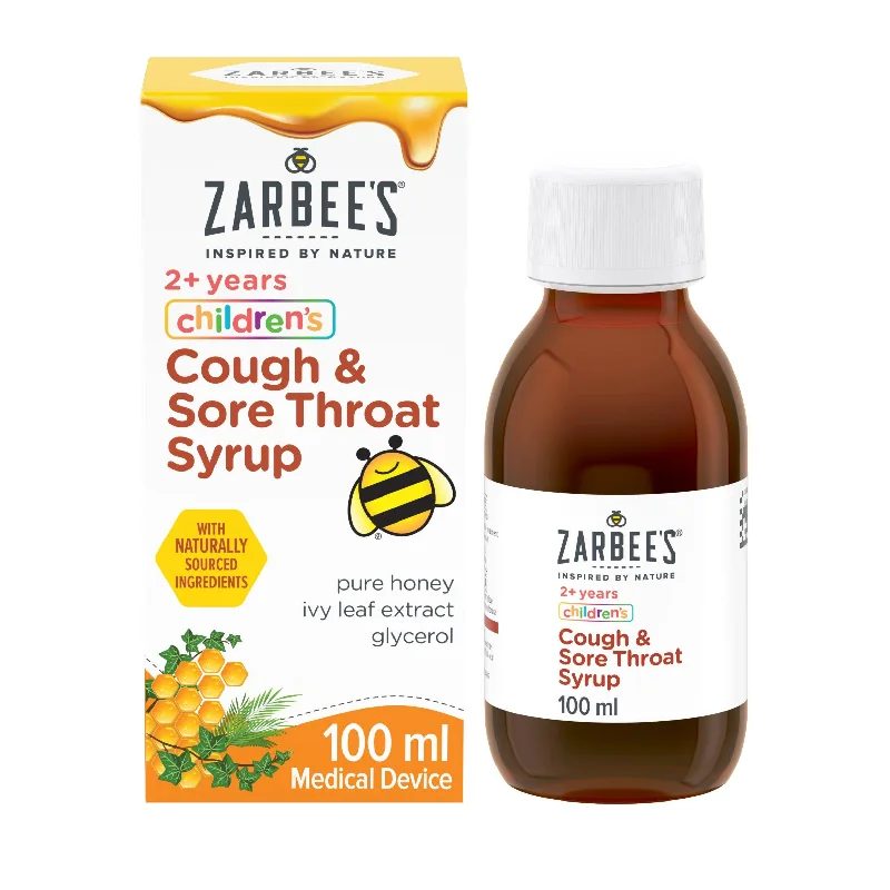 Zarbee's Children's Sore Throat & Cough Syrup 100ml