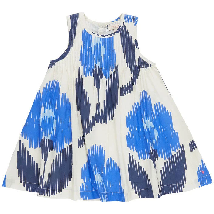 Pink Chicken Blue Ikat Jaipur Dress