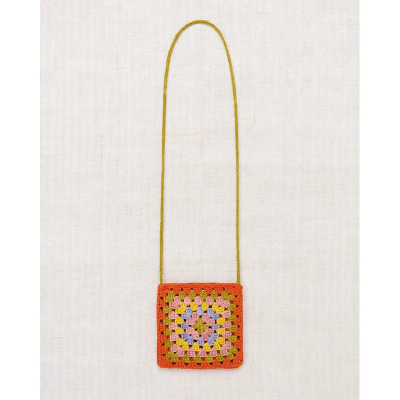 Misha and Puff Poppy Crochet Big Square Bag