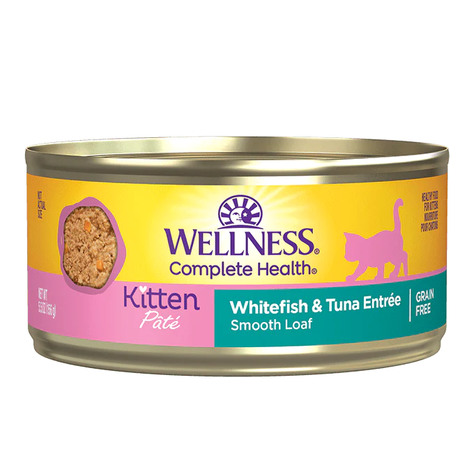 6. **Special Needs**  WELLNESS COMPLETE WET CAT FOOD 3OZ CAN WHITEFISH KITTEN