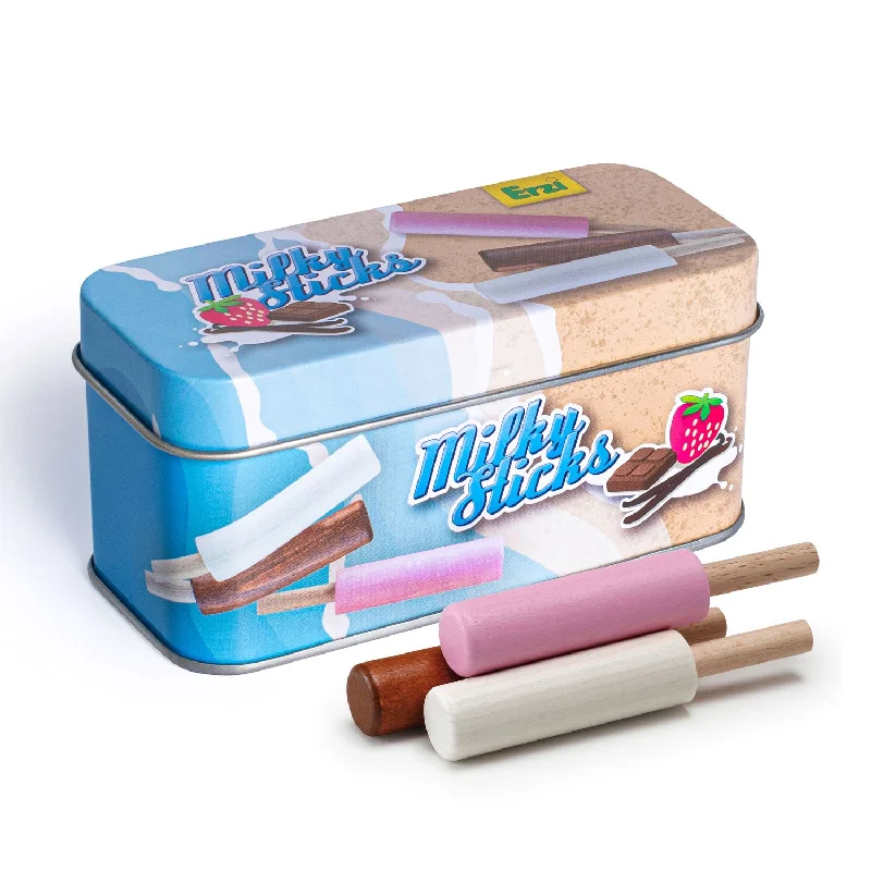 Erzi Ice Cream Milky Sticks In A Tin Wooden Play Food