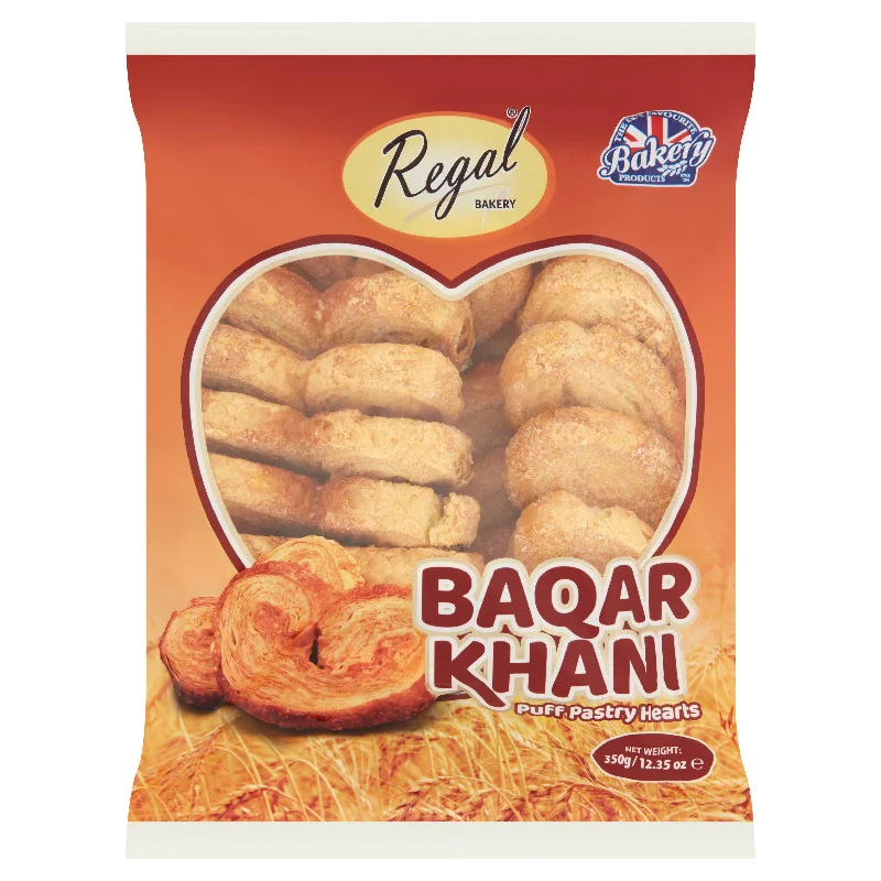 Regal Bakery Baqar Khani Puff Pastry Hearts 350g