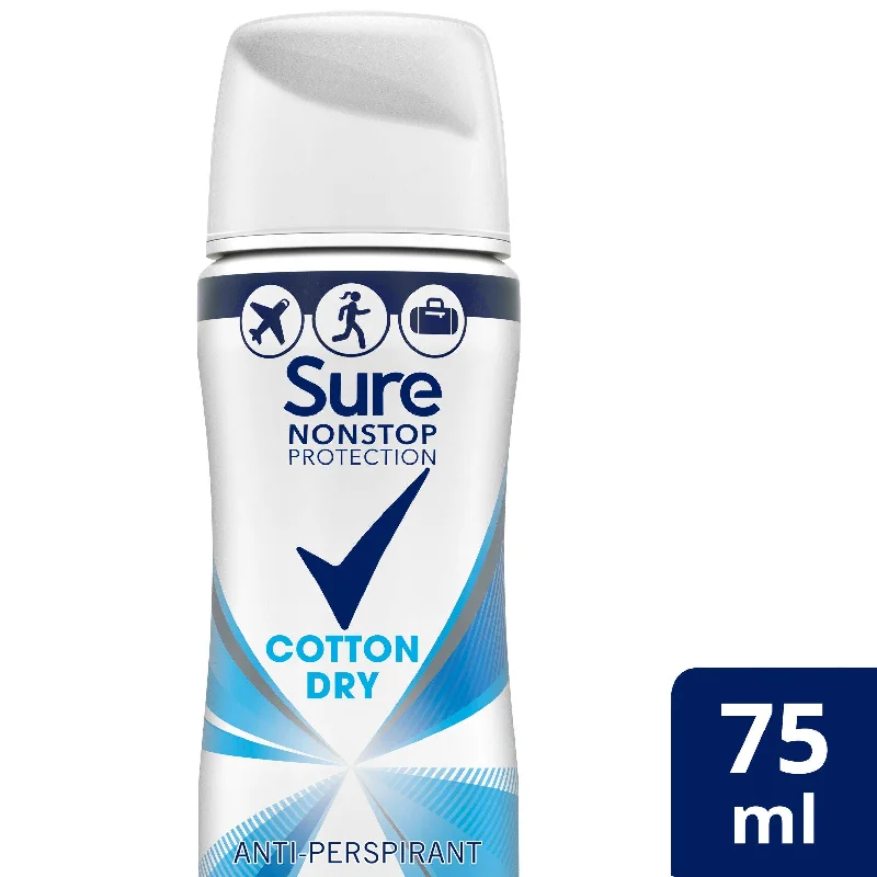 Sure Cotton Dry Nonstop Protection Compressed Anti perspirant Aerosol 75ml