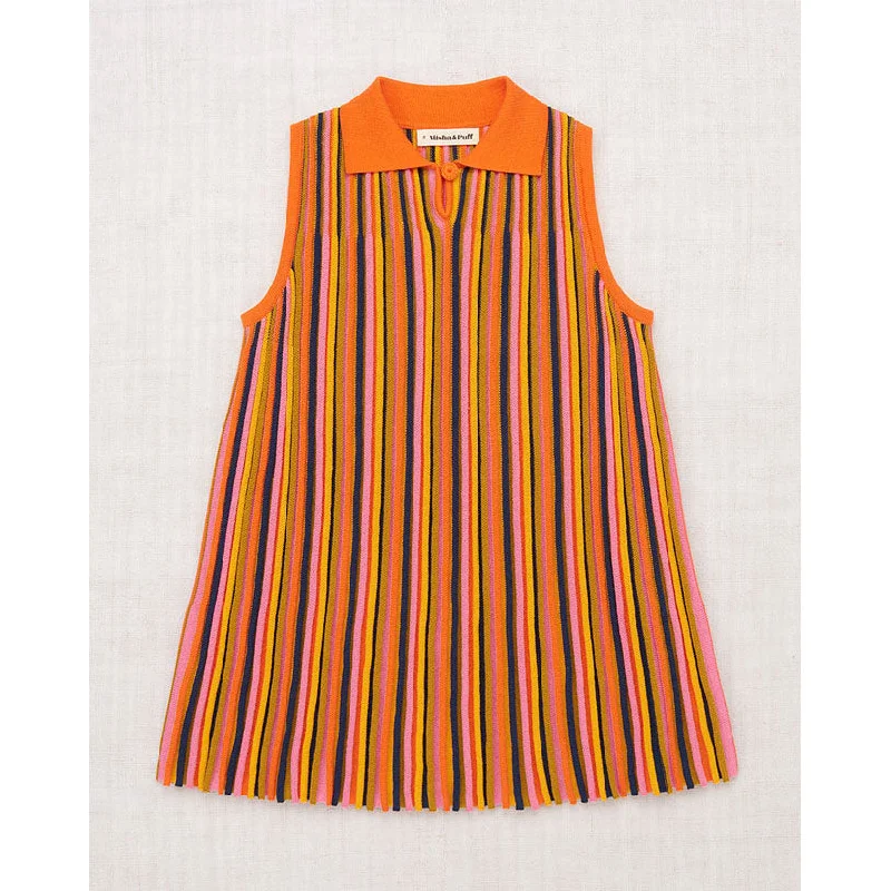 Misha and Puff Poppy Candy Stripe Accordion Dress