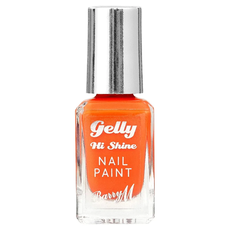 Barry M Gelly Hi Shine Nail Paint 128 Tangerine 10ml