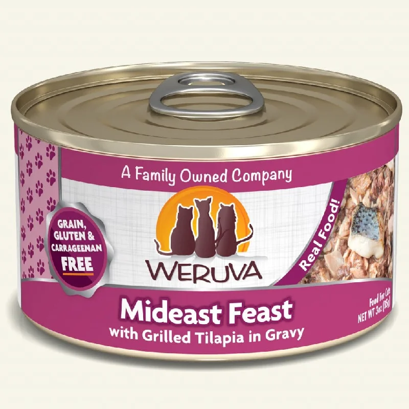    - Cat food for pregnant and nursing cats  Weruva Mideast Feast With Grilled Tilapia Canned Cat Food